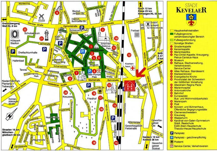 கேவலார் நகர வரைபடம்